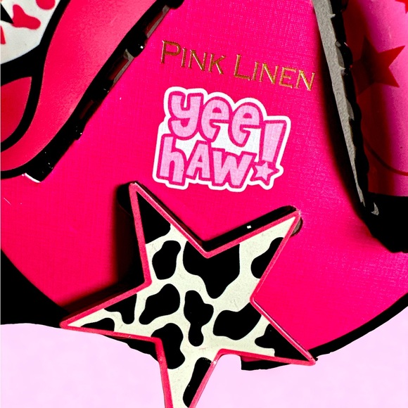 Pink Linen Yee Haw! 3-pc Hair clips - Picture 4 of 5